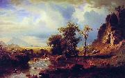 Albert Bierstadt North Fork of the Platte Nebraska oil painting reproduction